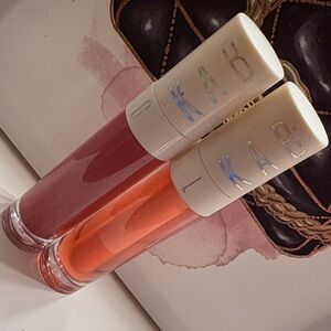 KAB Lip Gloss Duo — Pink & Orange High-Shine Balm